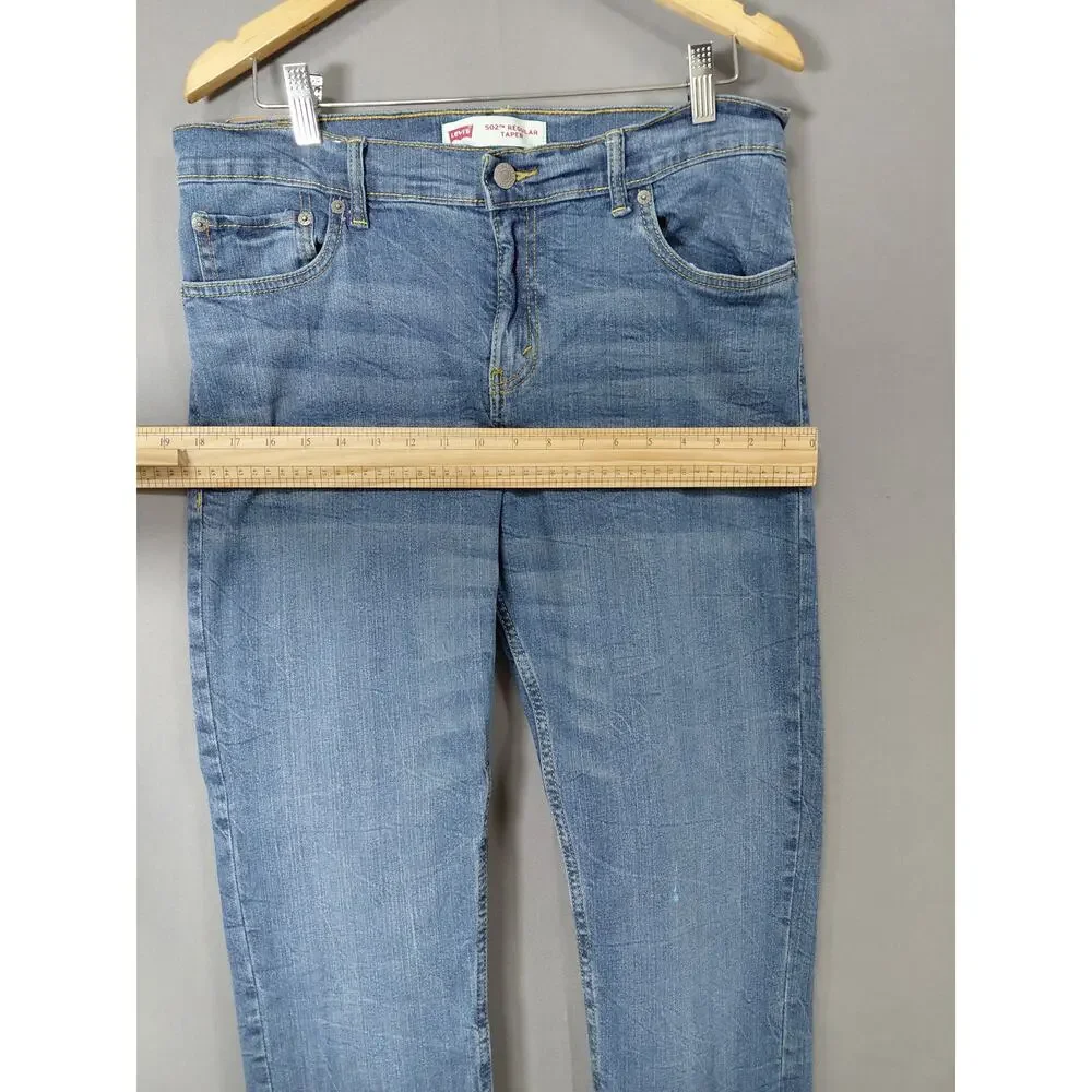 LEVI STRAUSS Blue Straight Stretch Jeans Men 502 Size 30
